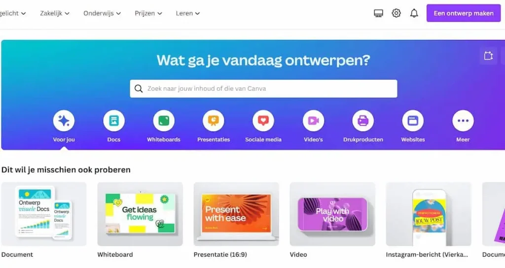 Animatie Maken met Canva